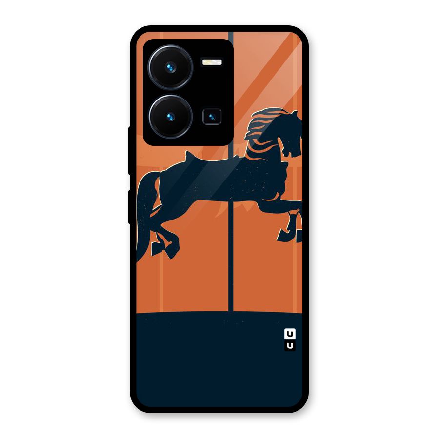 Horse Glass Back Case for Vivo Y35