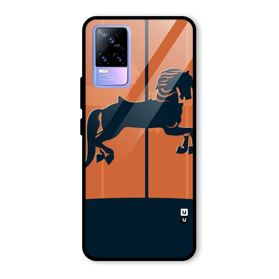 Horse Glass Back Case for Vivo Y73