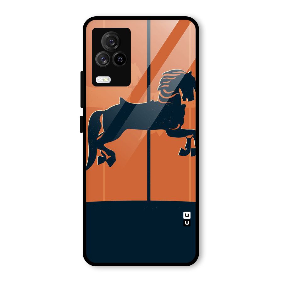 Horse Glass Back Case for Vivo iQOO 7 Legend 5G