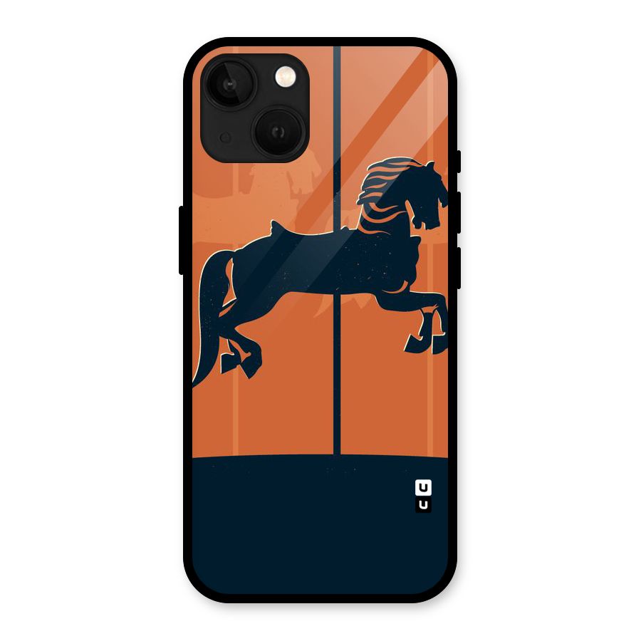 Horse Glass Back Case for iPhone 13