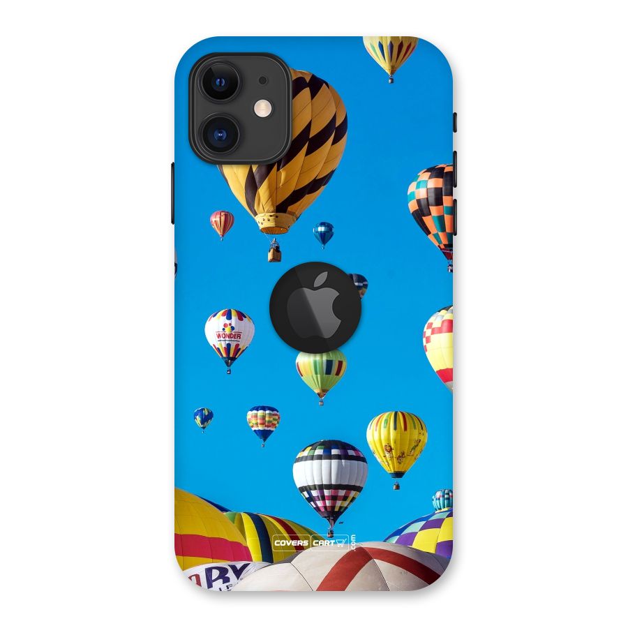 Hot Air Baloons Back Case for iPhone 11 Logo Cut