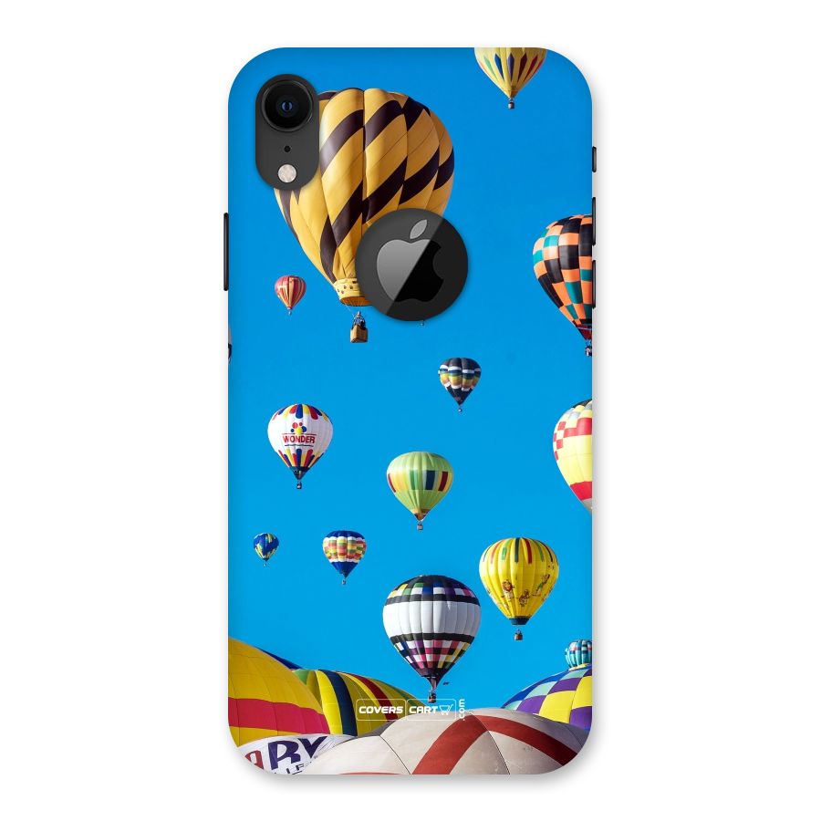 Hot Air Baloons Back Case for iPhone XR Logo Cut
