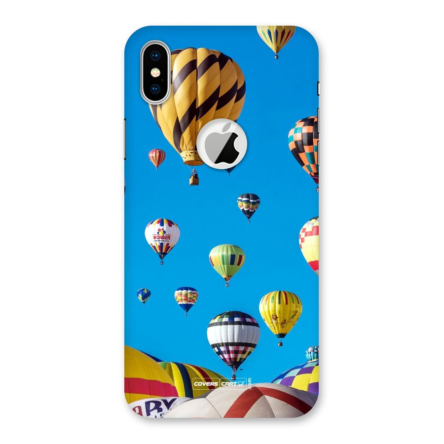Hot Air Baloons Back Case for iPhone X Logo Cut