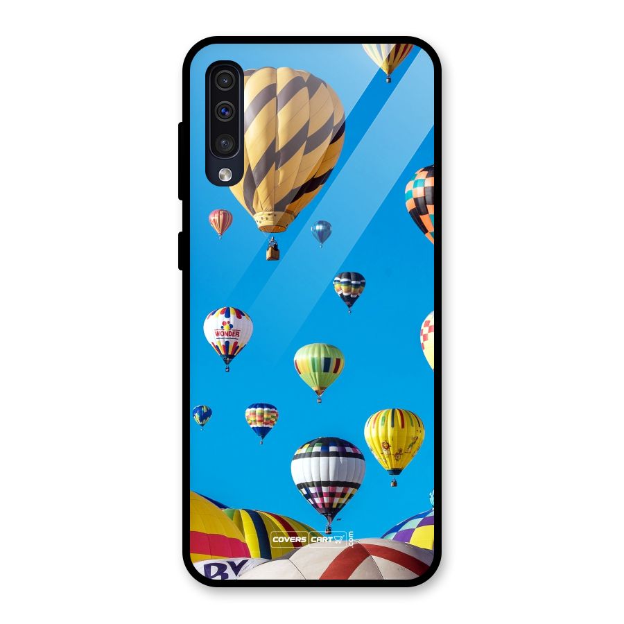 Hot Air Baloons Glass Back Case for Galaxy A50