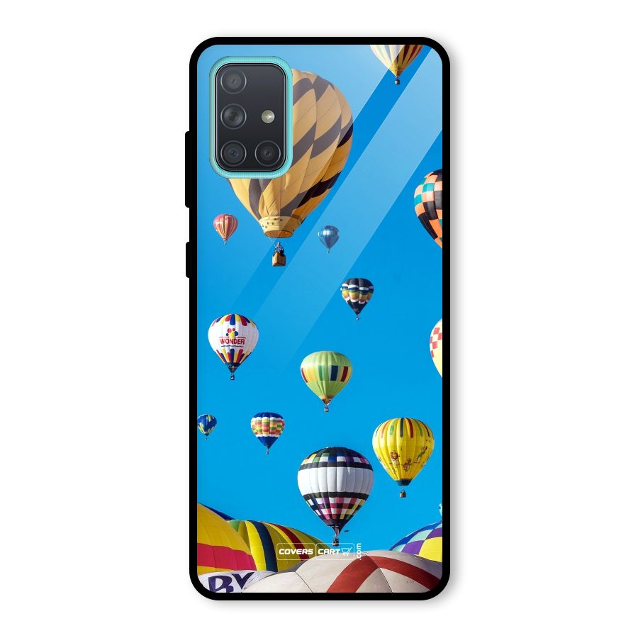 Hot Air Baloons Glass Back Case for Galaxy A71