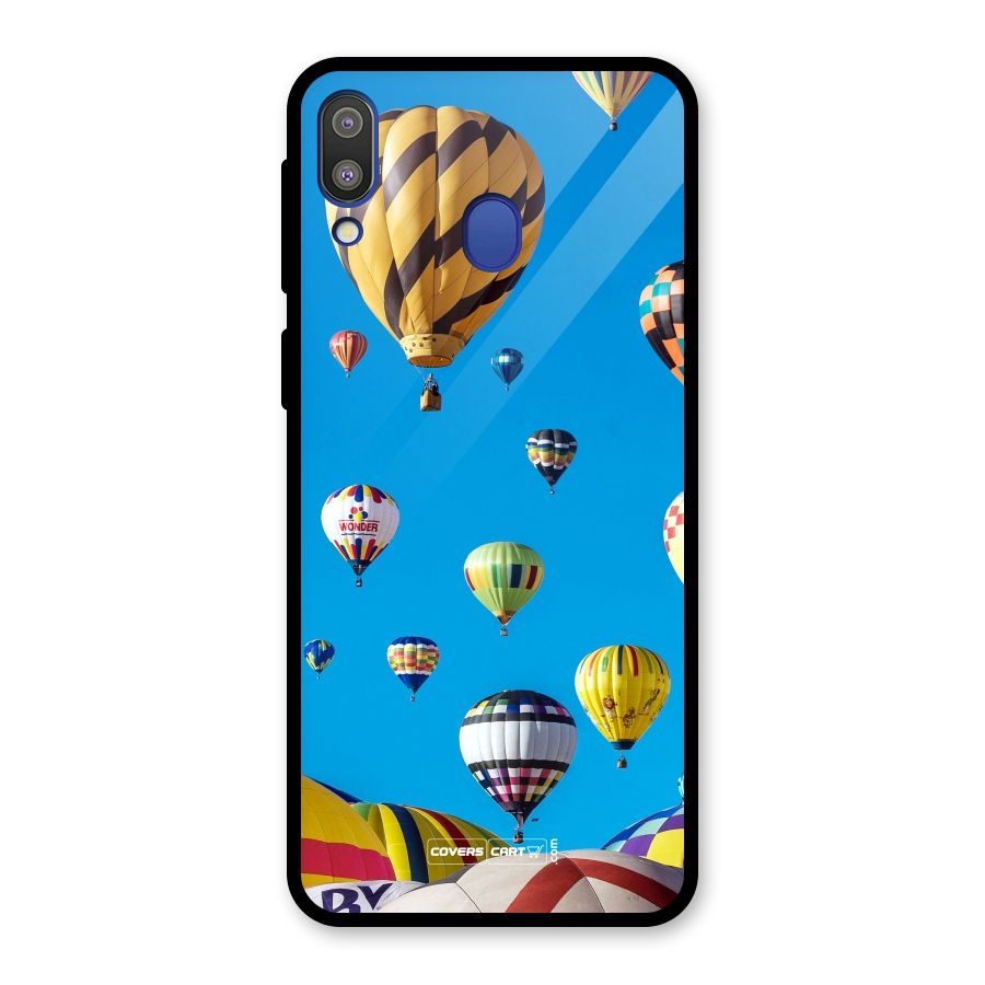 Hot Air Baloons Glass Back Case for Galaxy M20