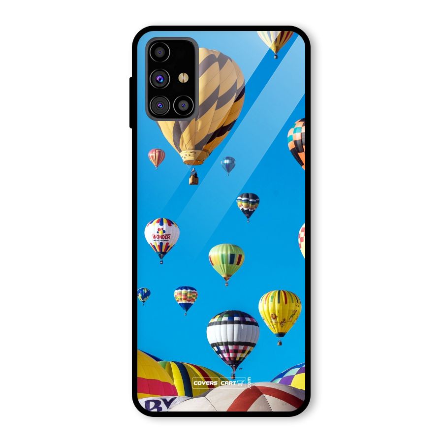 Hot Air Baloons Glass Back Case for Galaxy M31s