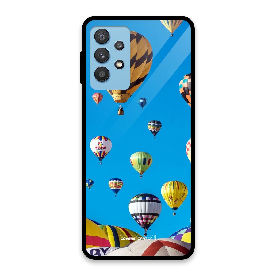 Hot Air Baloons Glass Back Case for Galaxy M32 5G