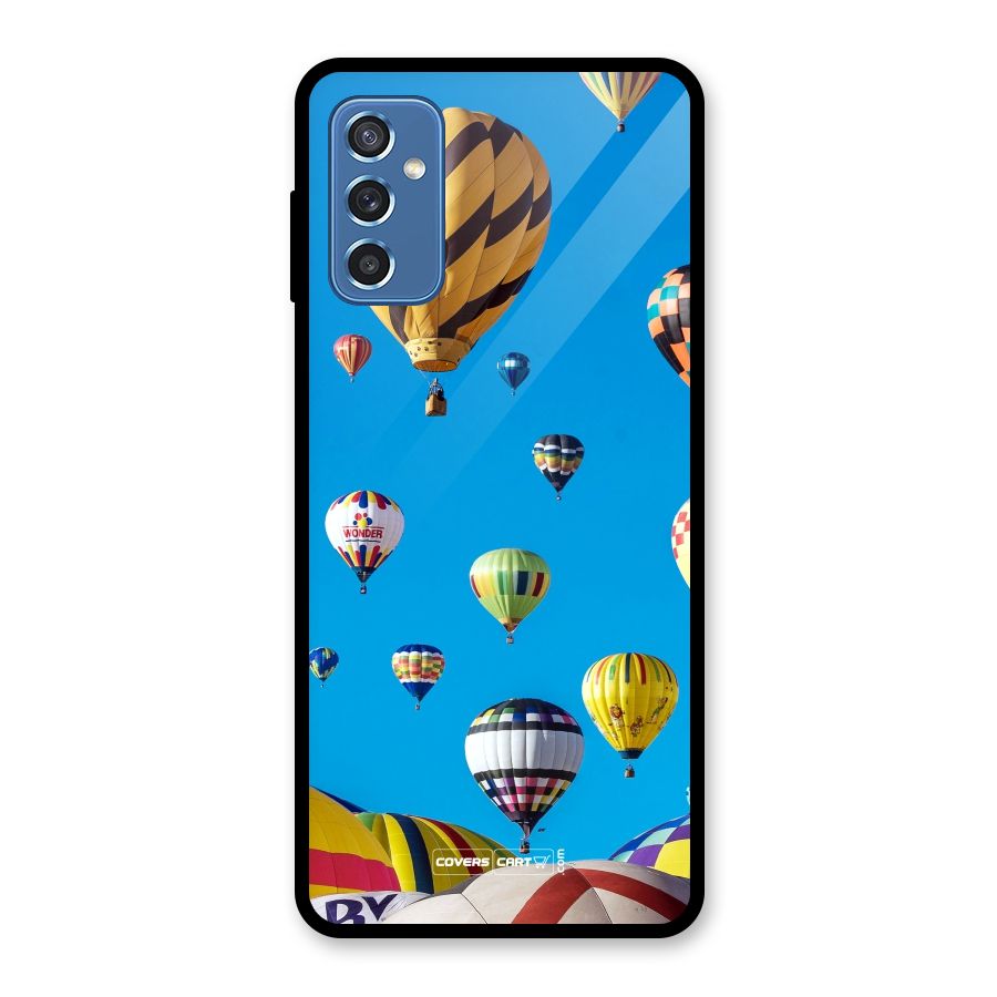 Hot Air Baloons Glass Back Case for Galaxy M52 5G