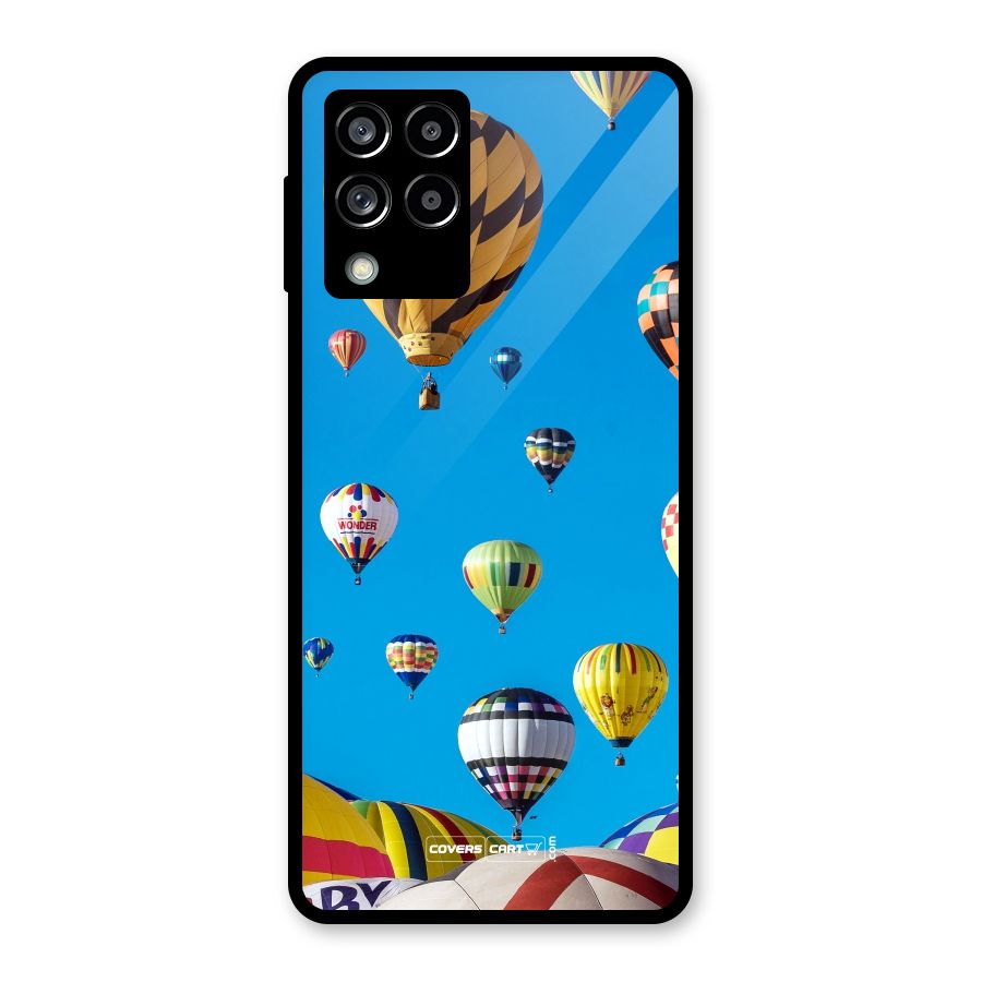 Hot Air Baloons Glass Back Case for Galaxy M53 5G