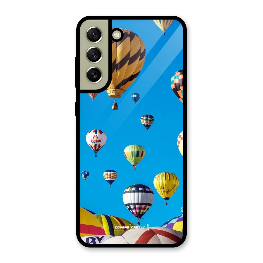 Hot Air Baloons Glass Back Case for Galaxy S21 FE 5G