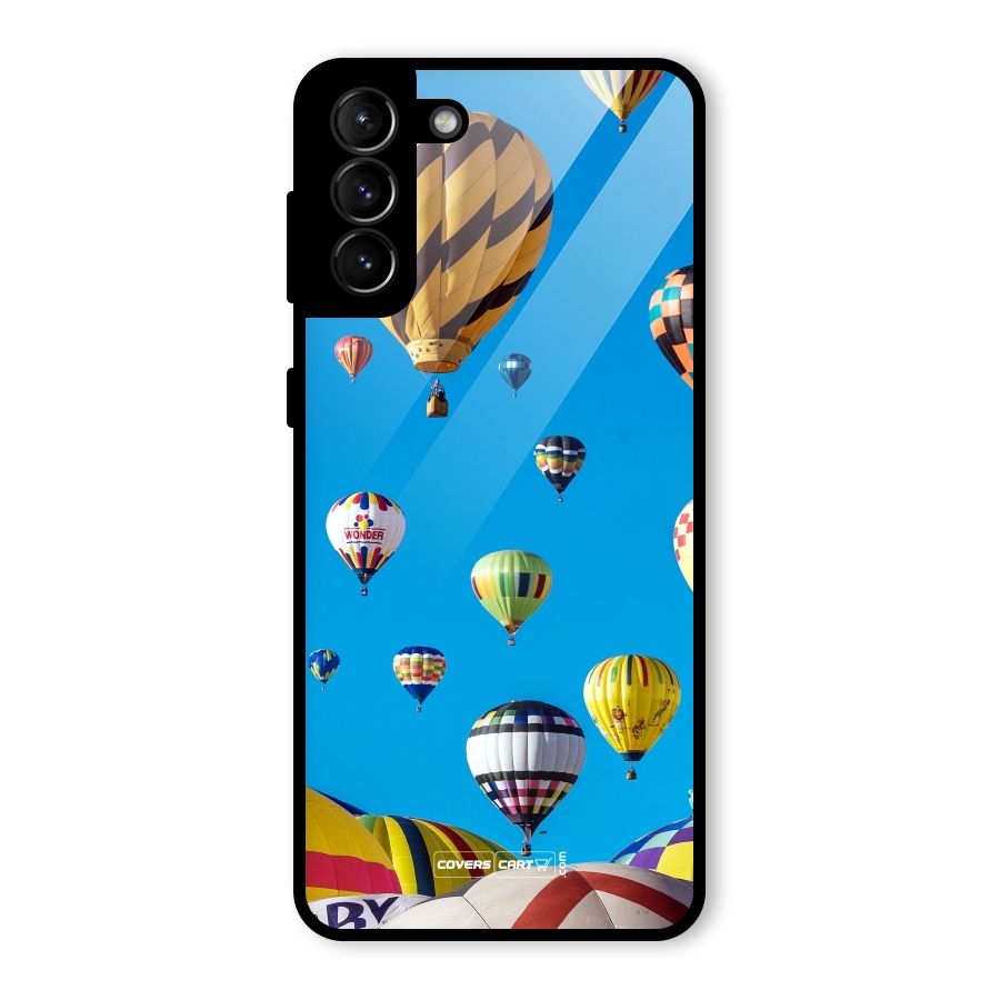 Hot Air Baloons Glass Back Case for Galaxy S21 Plus
