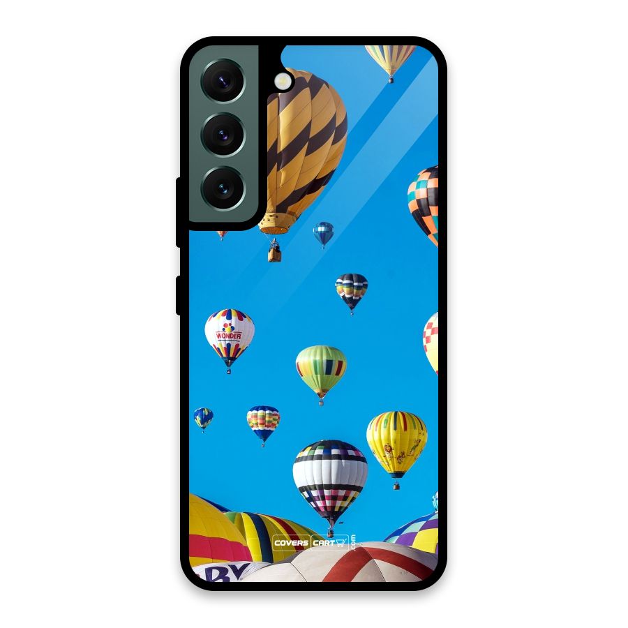 Hot Air Baloons Glass Back Case for Galaxy S22 5G