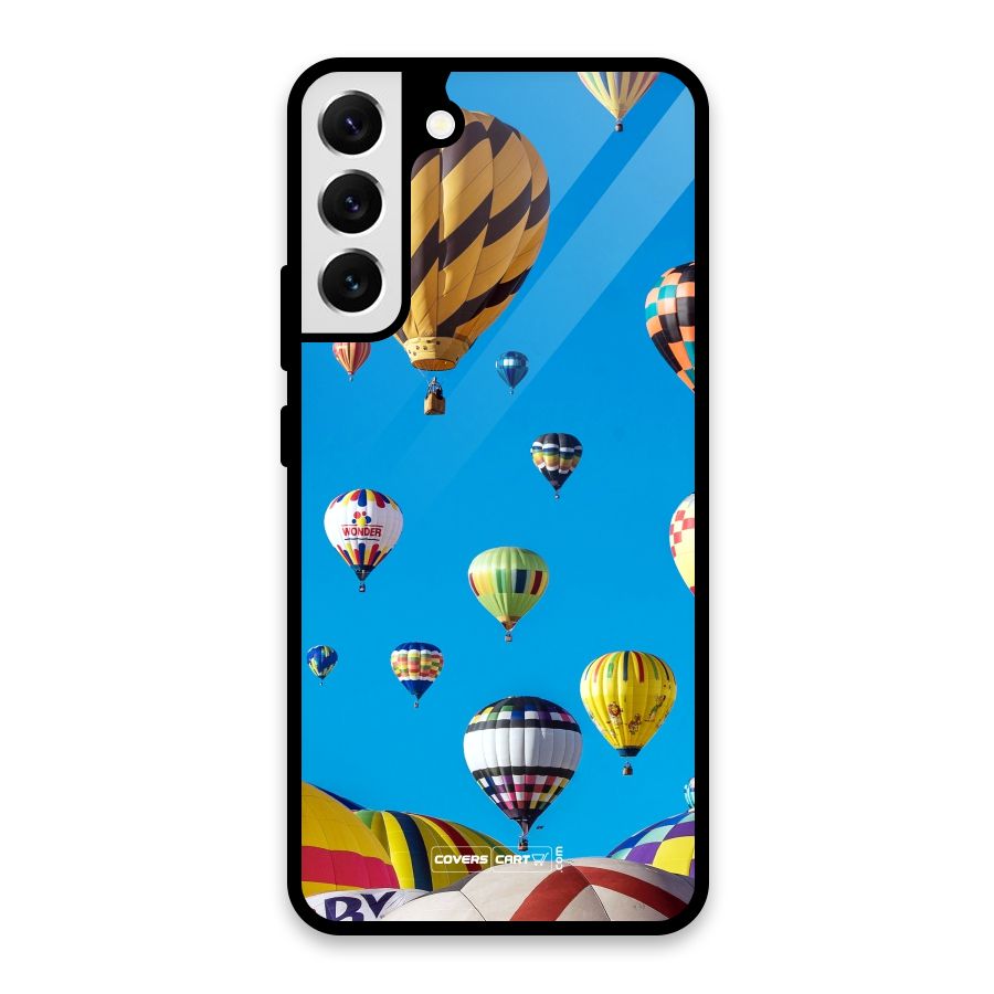 Hot Air Baloons Glass Back Case for Galaxy S22 Plus 5G