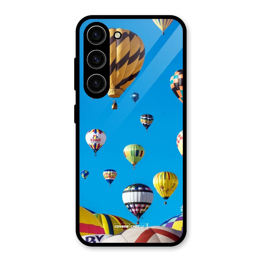 Hot Air Baloons Glass Back Case for Galaxy S23