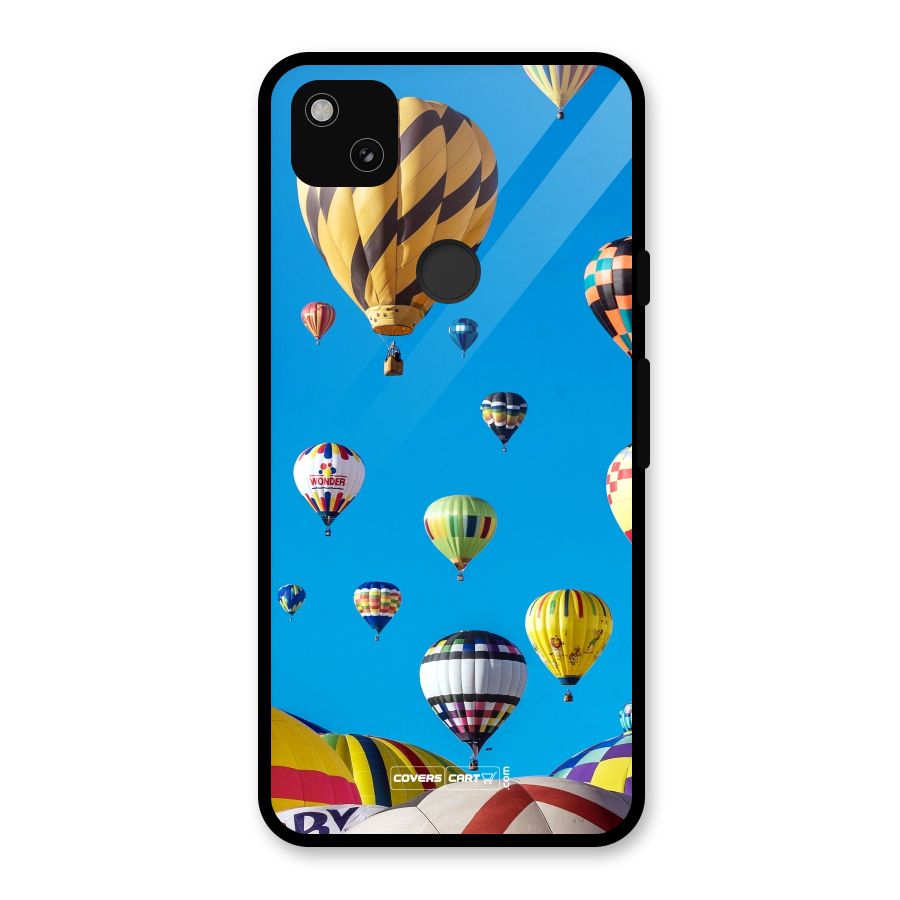 Hot Air Baloons Glass Back Case for Google Pixel 4a