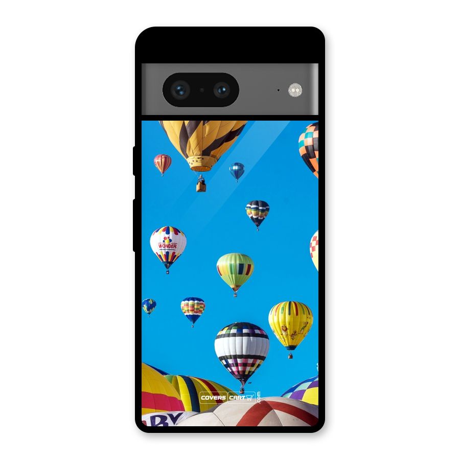 Hot Air Baloons Glass Back Case for Google Pixel 7