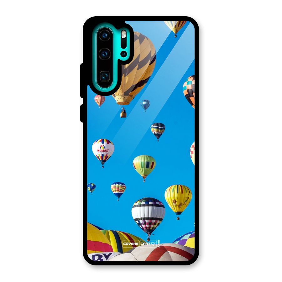 Hot Air Baloons Glass Back Case for Huawei P30 Pro