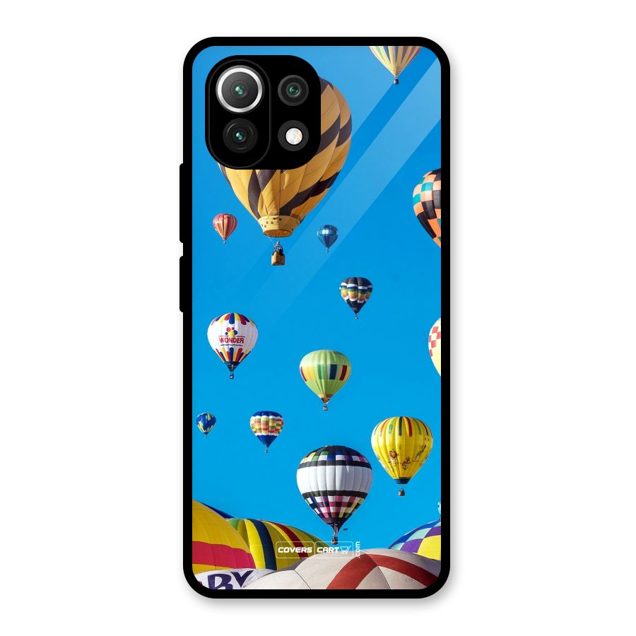 Hot Air Baloons Glass Back Case for Mi 11 Lite NE 5G