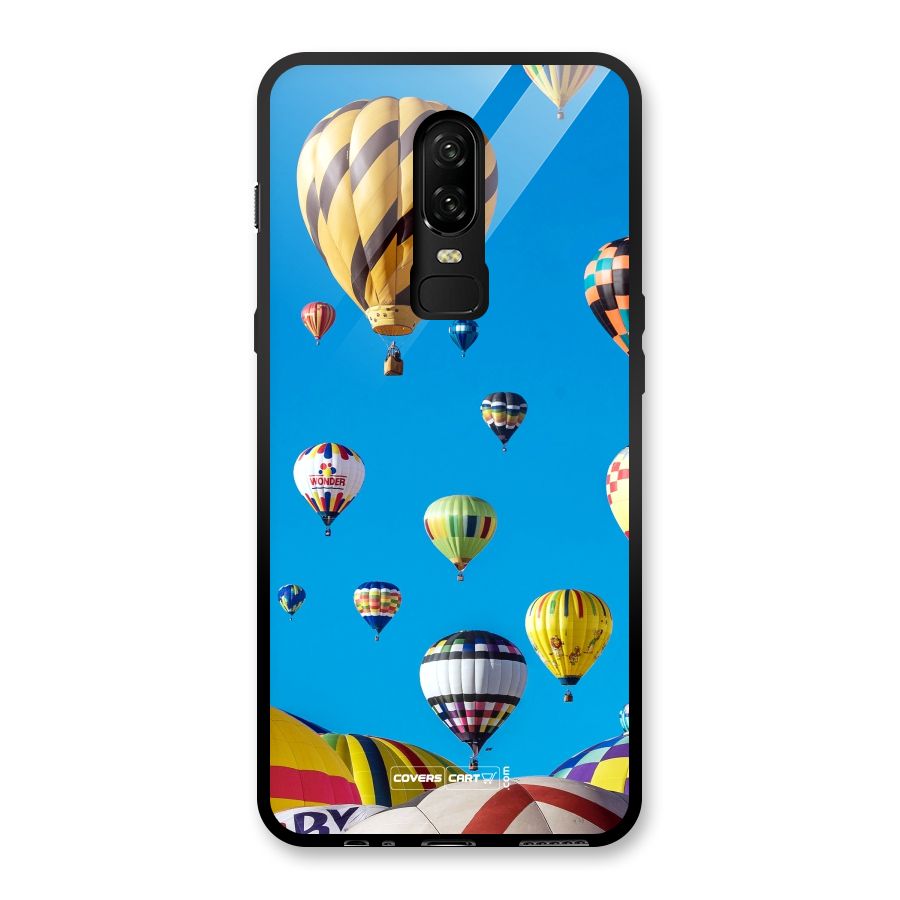 Hot Air Baloons Glass Back Case for OnePlus 6
