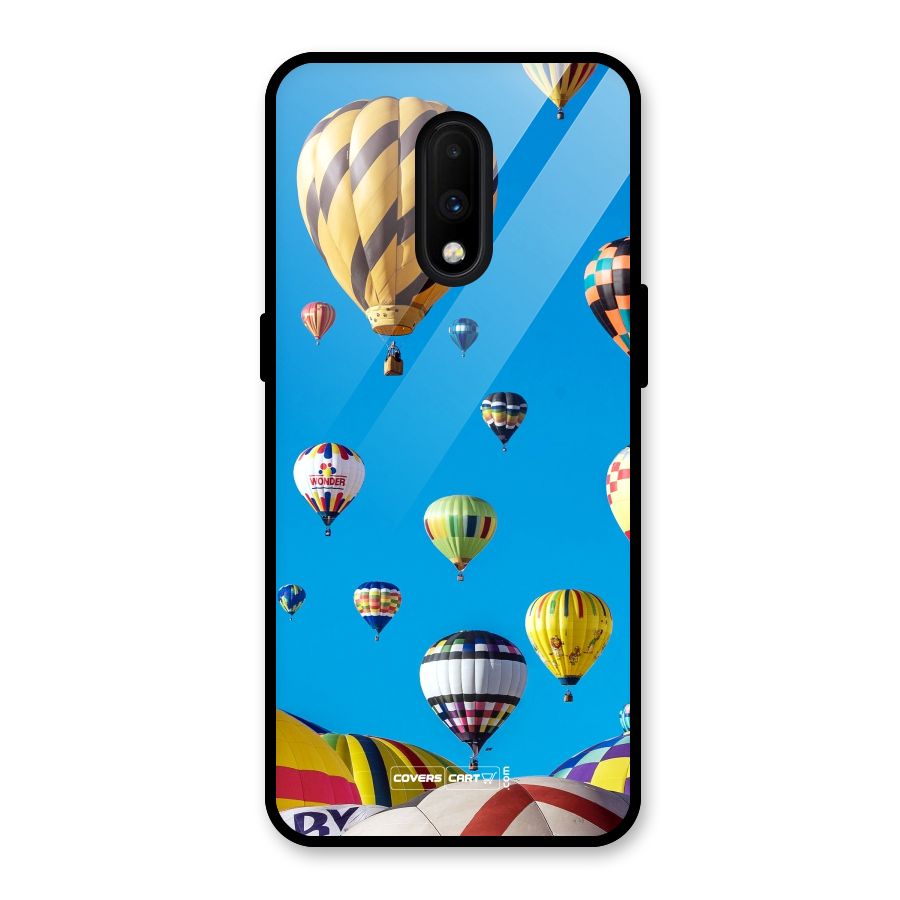 Hot Air Baloons Glass Back Case for OnePlus 7