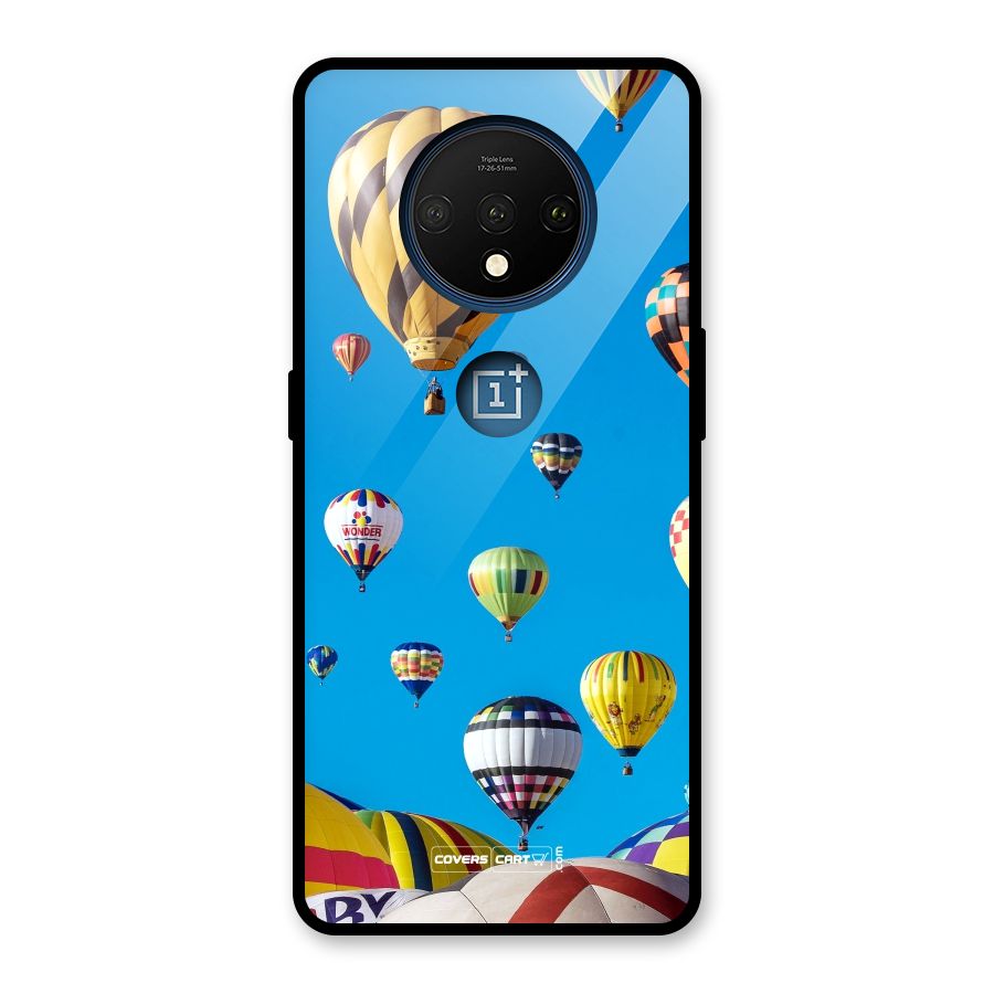 Hot Air Baloons Glass Back Case for OnePlus 7T