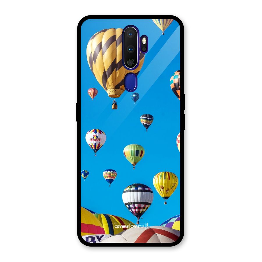 Hot Air Baloons Glass Back Case for Oppo A9 (2020)