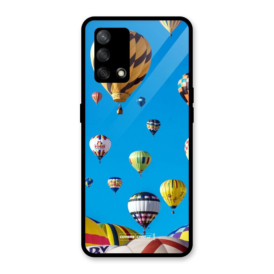 Hot Air Baloons Glass Back Case for Oppo F19