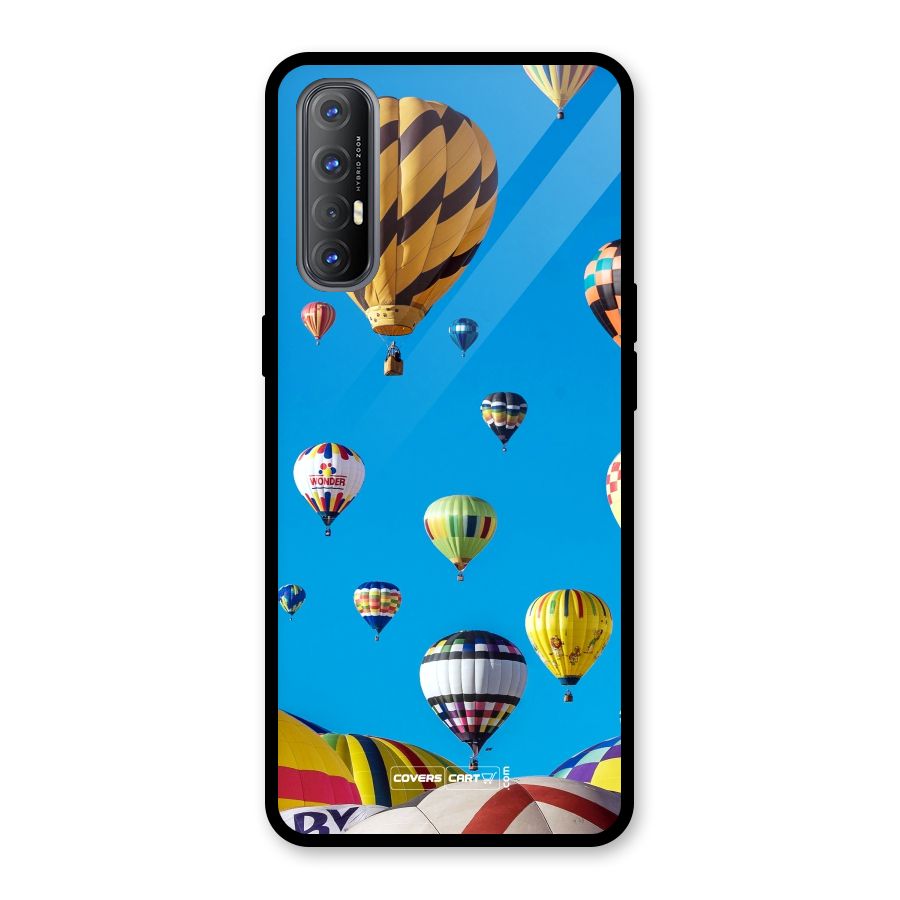 Hot Air Baloons Glass Back Case for Oppo Reno3 Pro