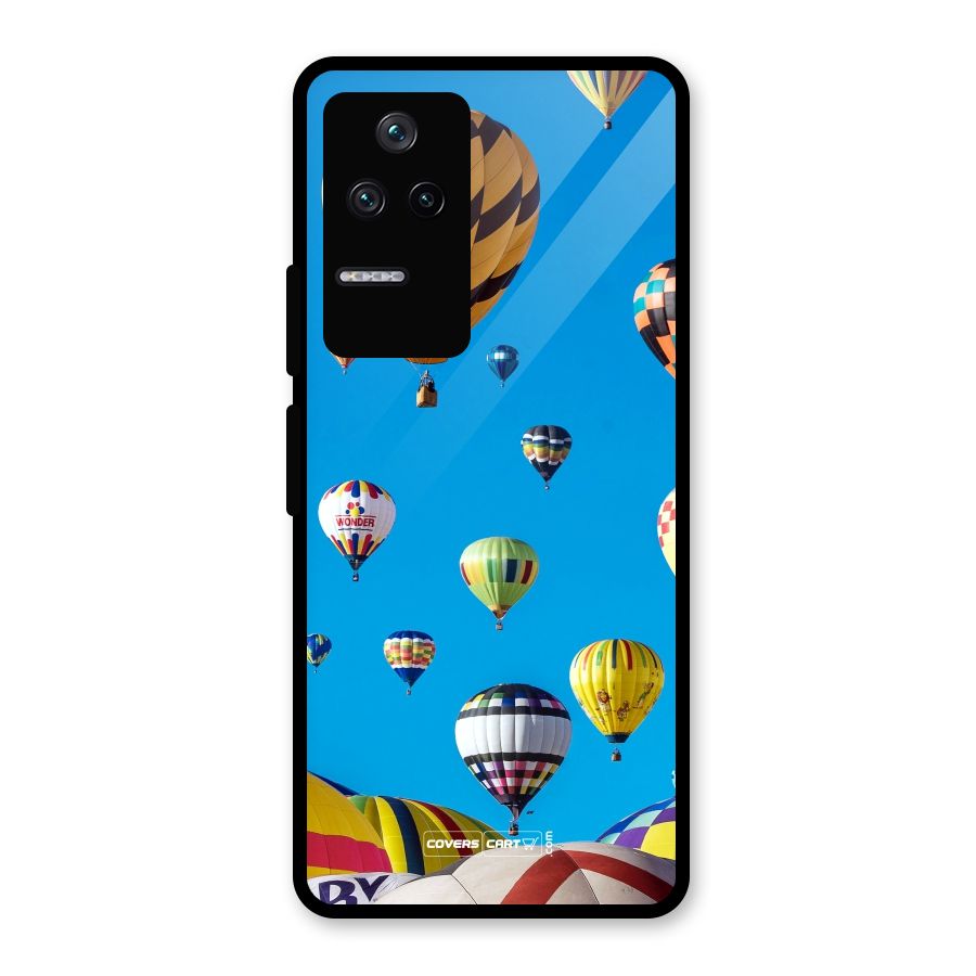 Hot Air Baloons Glass Back Case for Poco F4 5G