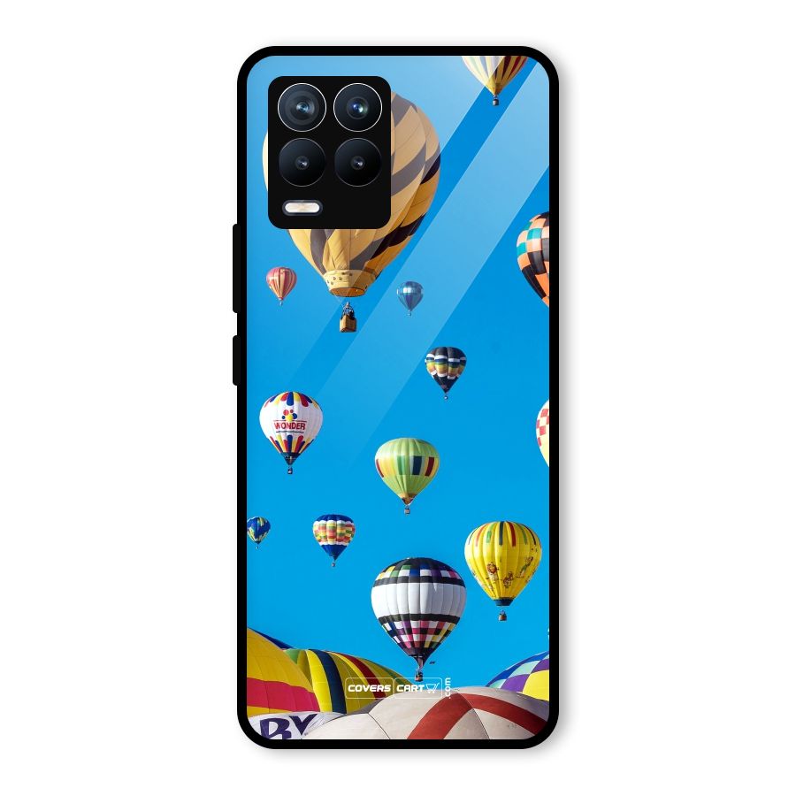 Hot Air Baloons Glass Back Case for Realme 8 Pro