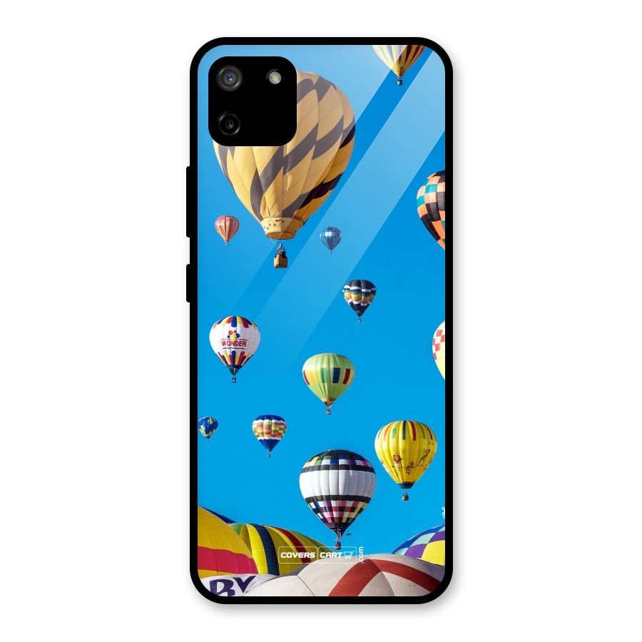 Hot Air Baloons Glass Back Case for Realme C11