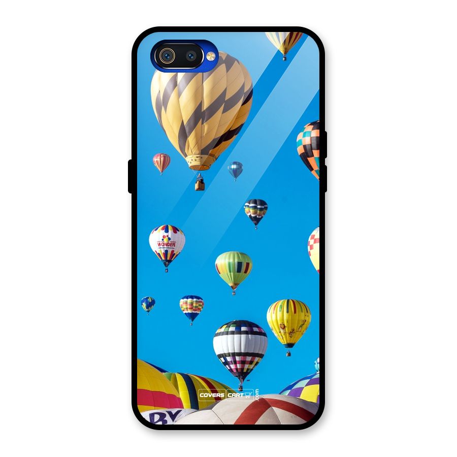 Hot Air Baloons Glass Back Case for Realme C2