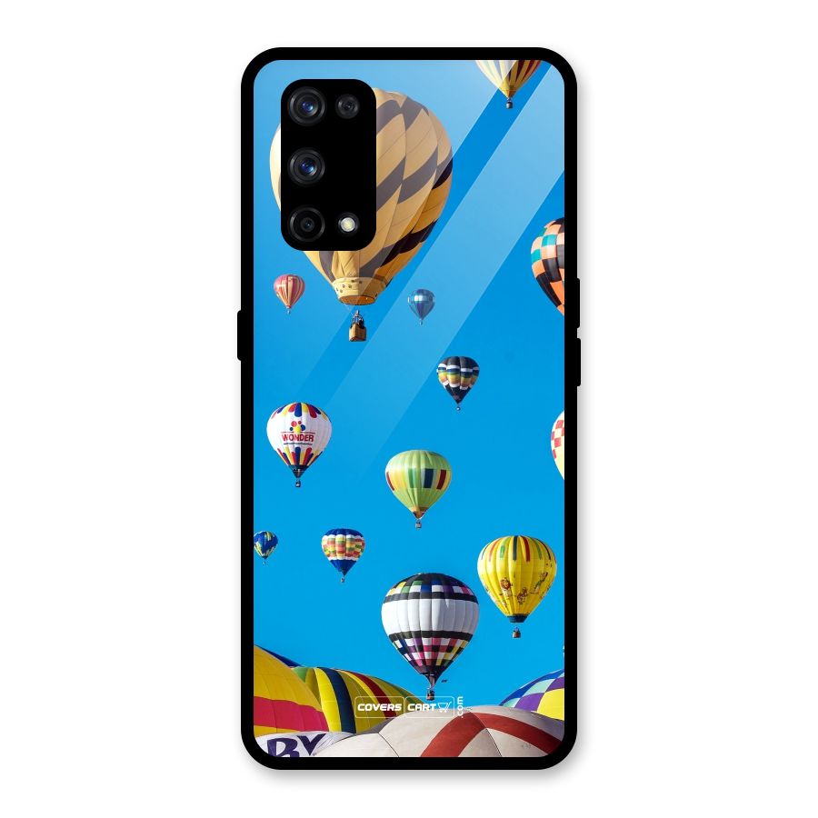 Hot Air Baloons Glass Back Case for Realme X7 Pro