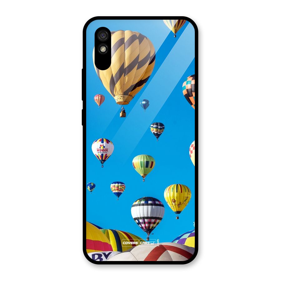 Hot Air Baloons Glass Back Case for Redmi 9A