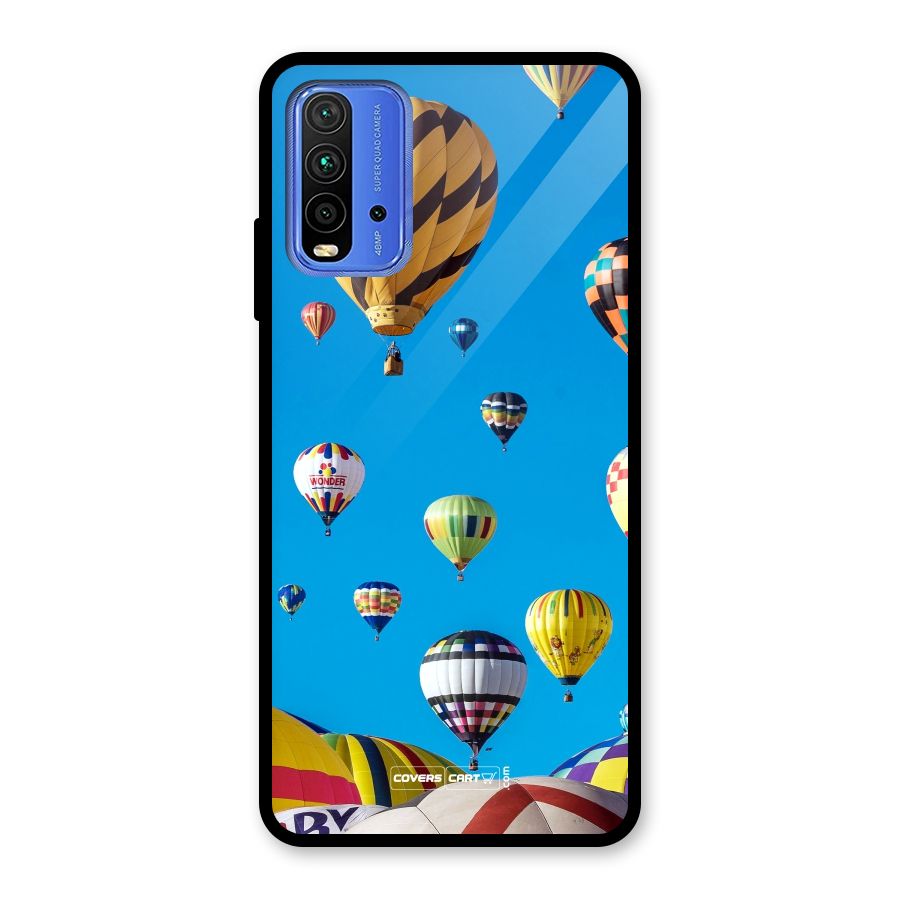Hot Air Baloons Glass Back Case for Redmi 9 Power