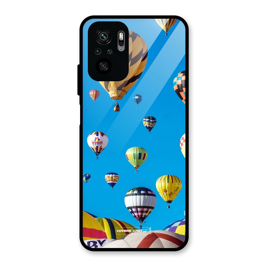 Hot Air Baloons Glass Back Case for Redmi Note 10S
