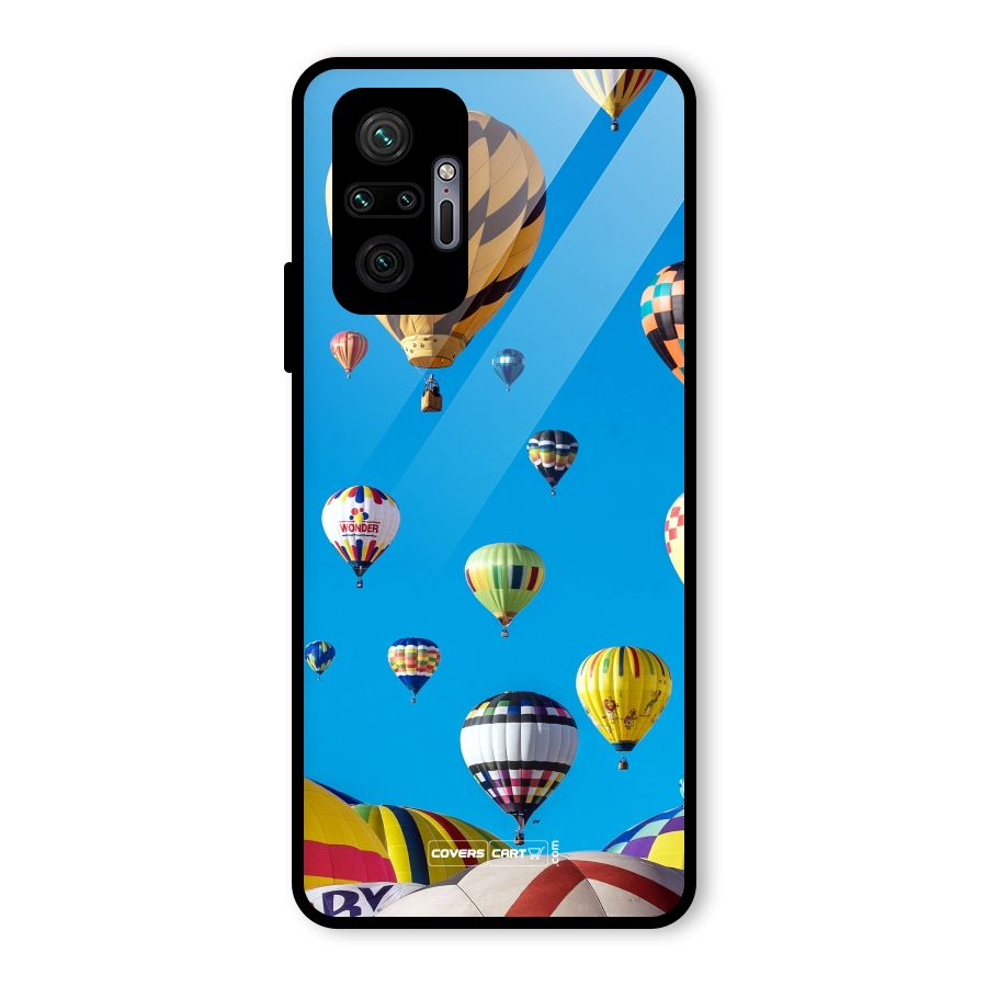 Hot Air Baloons Glass Back Case for Redmi Note 10 Pro