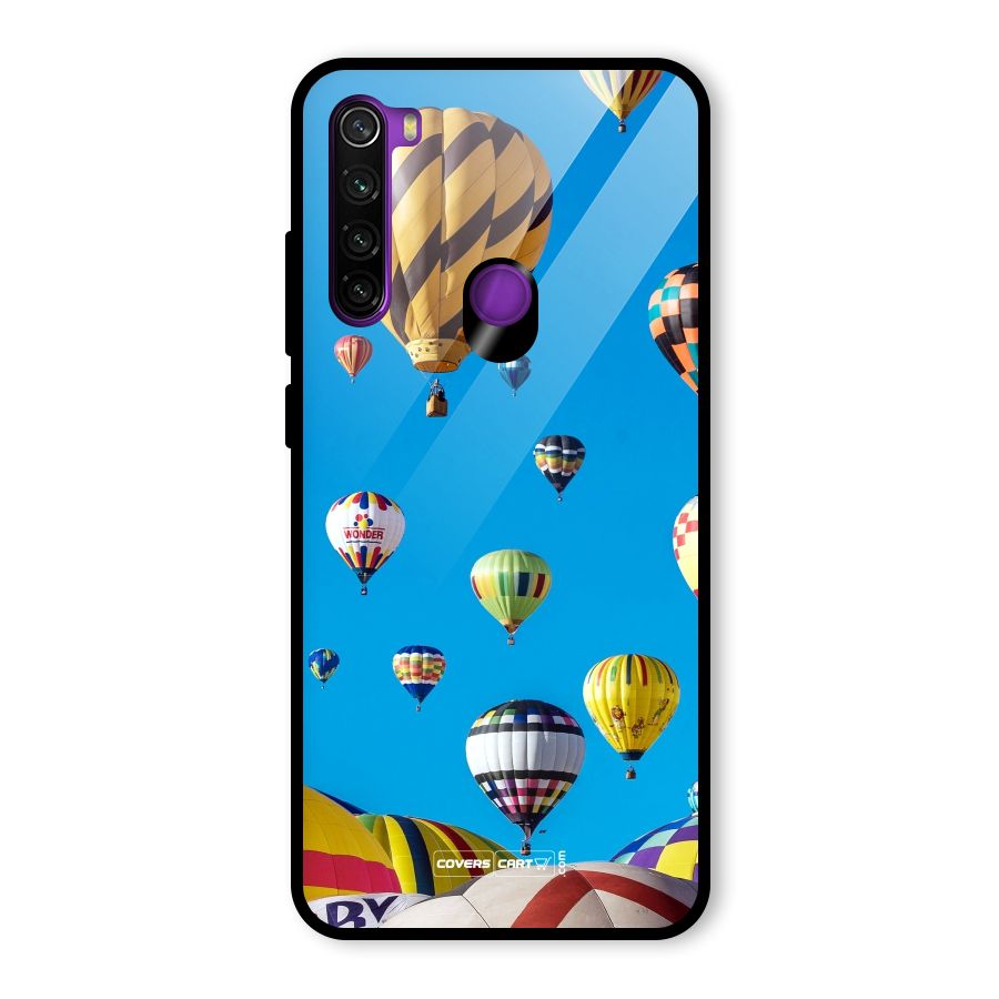 Hot Air Baloons Glass Back Case for Redmi Note 8