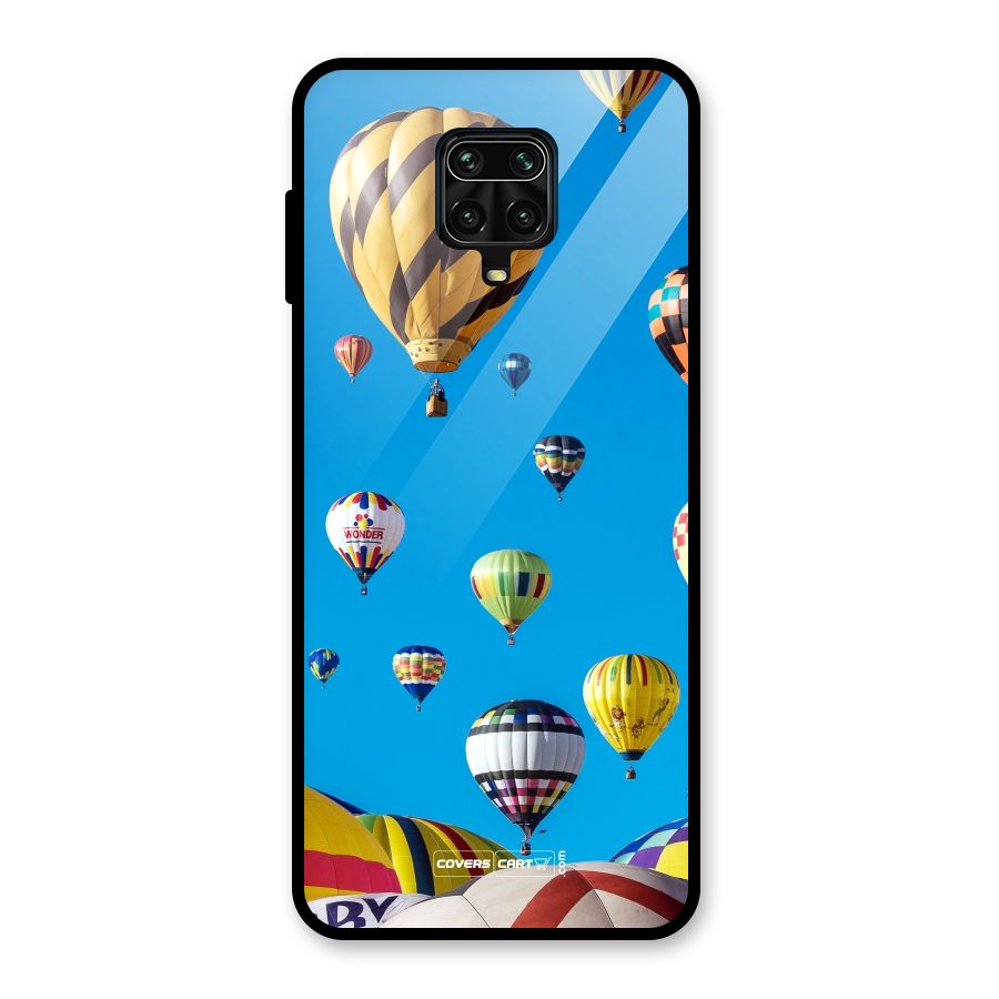 Hot Air Baloons Glass Back Case for Redmi Note 9 Pro