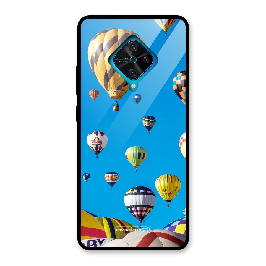 Hot Air Baloons Glass Back Case for Vivo S1 Pro