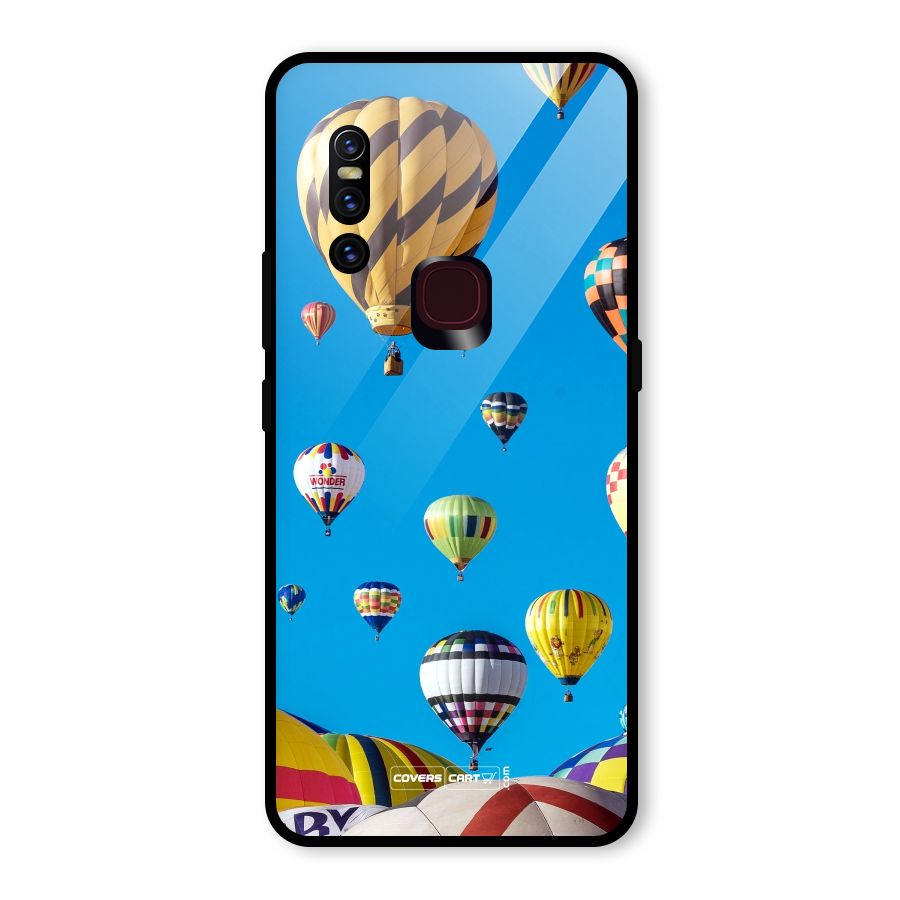 Hot Air Baloons Glass Back Case for Vivo V15