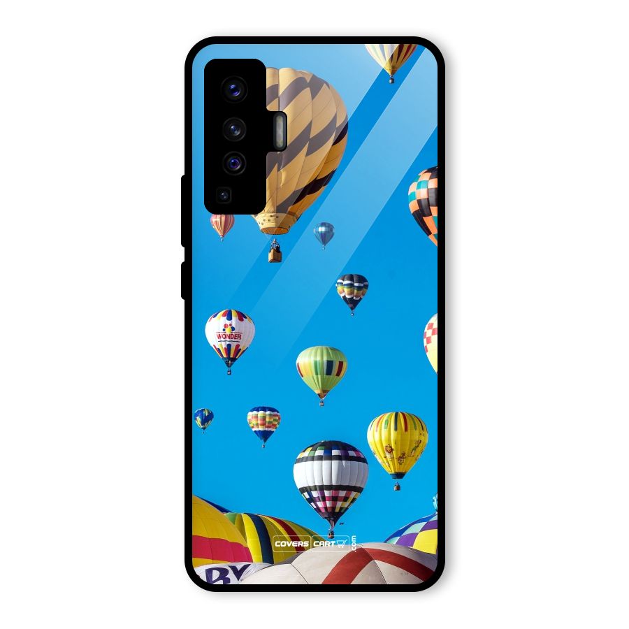 Hot Air Baloons Glass Back Case for Vivo X50