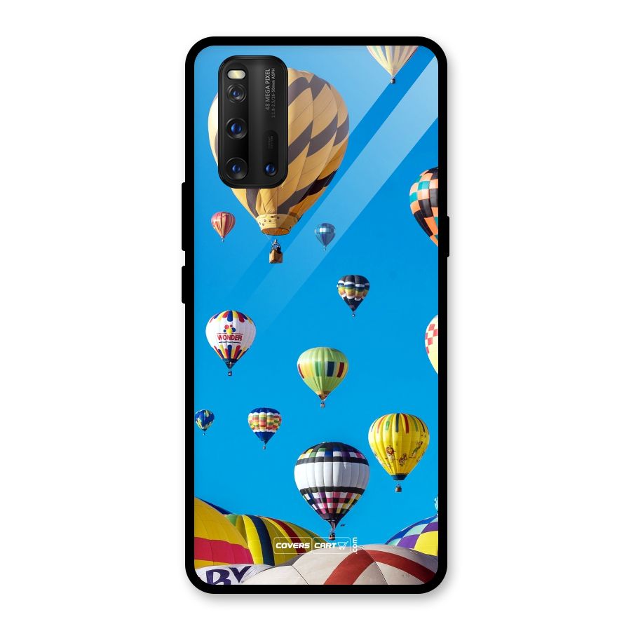 Hot Air Baloons Glass Back Case for Vivo iQOO 3