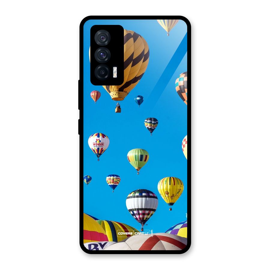 Hot Air Baloons Glass Back Case for Vivo iQOO 7 5G