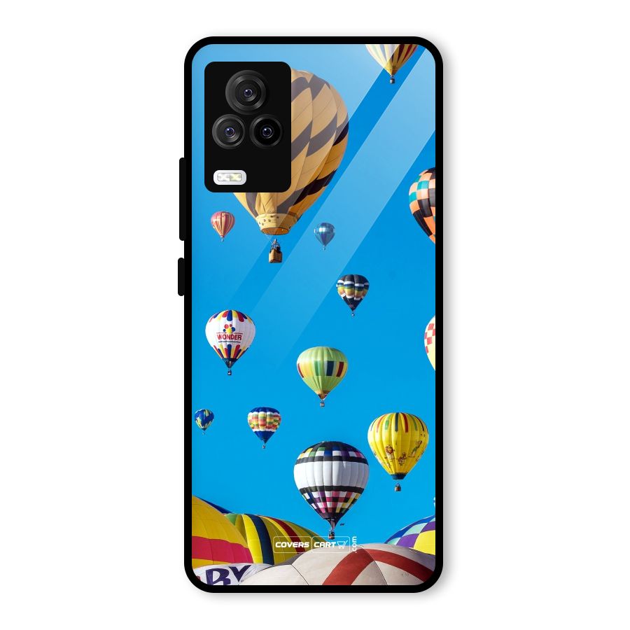 Hot Air Baloons Glass Back Case for Vivo iQOO 7 Legend 5G