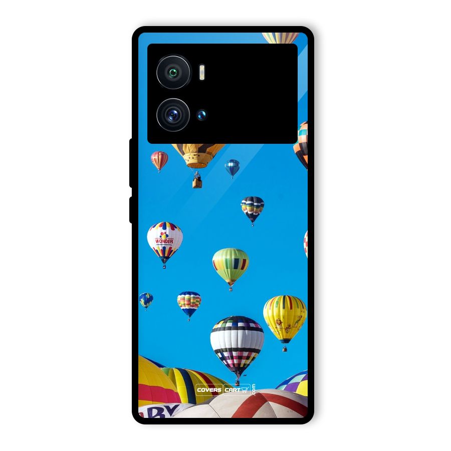 Hot Air Baloons Glass Back Case for Vivo iQOO 9 Pro