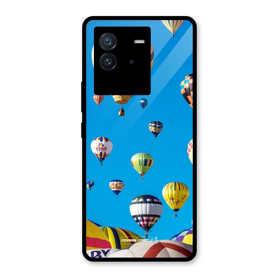 Hot Air Baloons Glass Back Case for Vivo iQOO Neo 6 5G