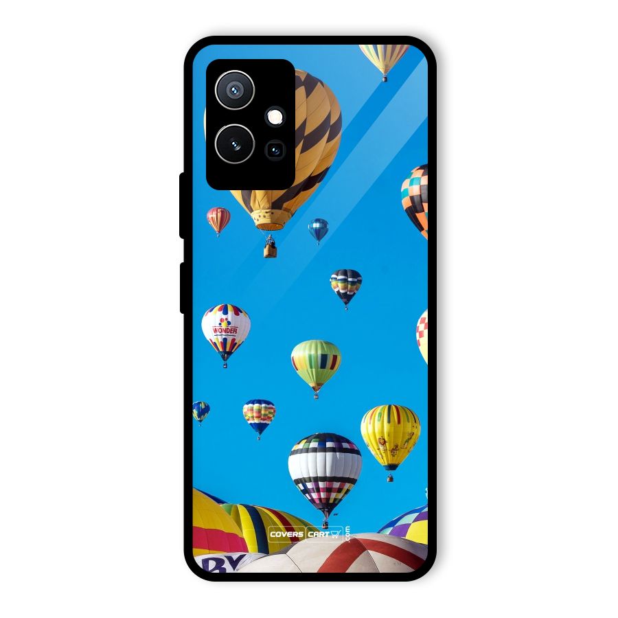 Hot Air Baloons Glass Back Case for Vivo iQOO Z6