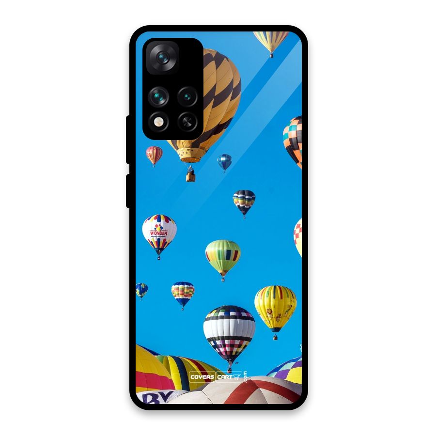 Hot Air Baloons Glass Back Case for Xiaomi 11i HyperCharge 5G